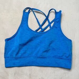 Alphalete Blue Strappy Sports Bra
